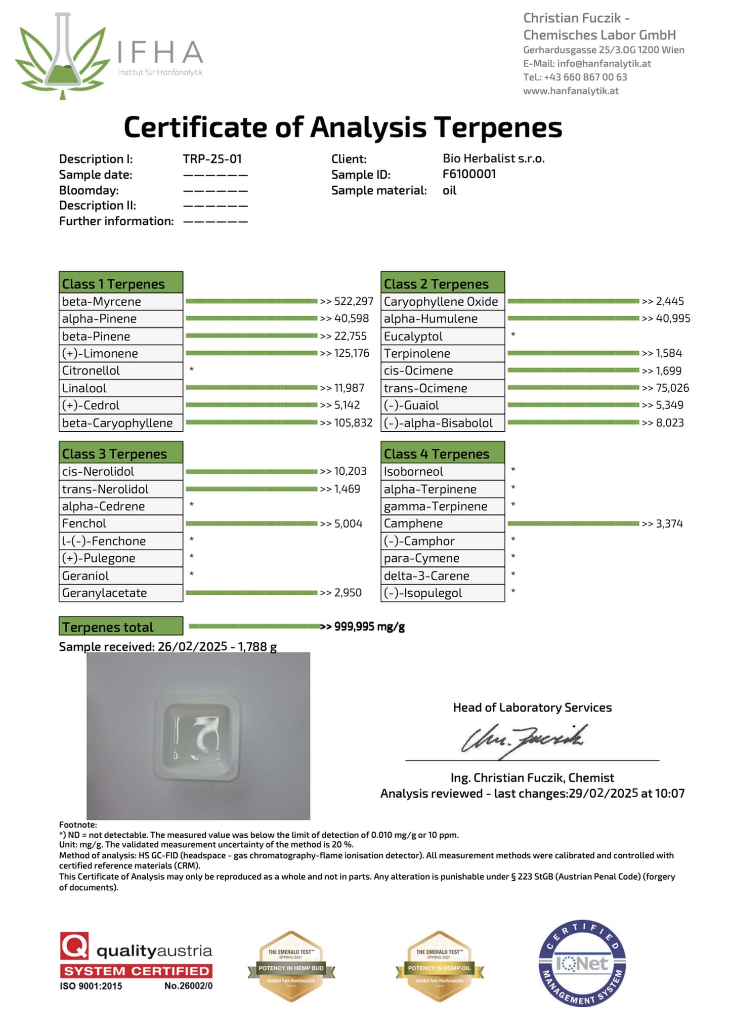 30% Full Spectrum CBD Extract in MCT Coconut Oil
