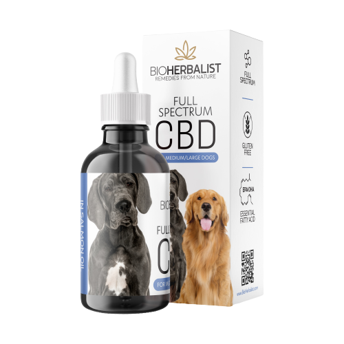 CBD v lososovém oleji (pro psy)