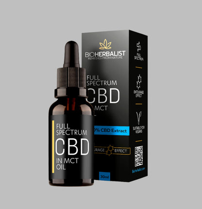 10% Full Spectrum CBD Extract in MCT Coconut Oil 30 ml